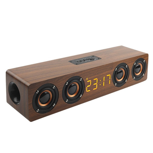 theater portable column Bluetooth Speaker Wireless wood speaker Alarm Clock Radio subwoofer Soundbar for TV speaker AUX USB