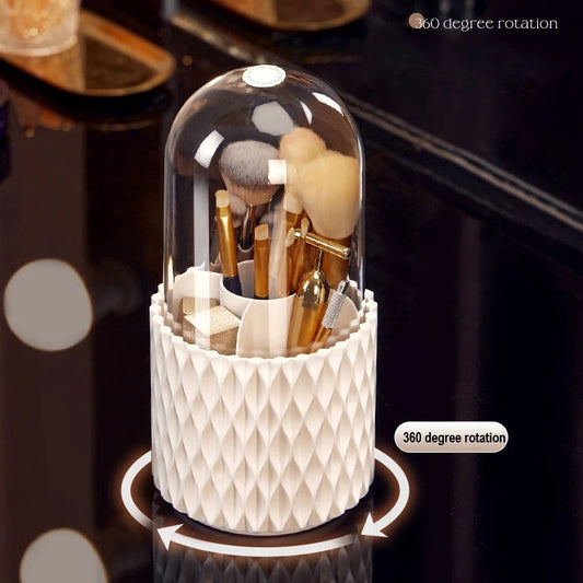 Rotary brush cylinder with cover dustproof brush cylinder cosmetics storage box