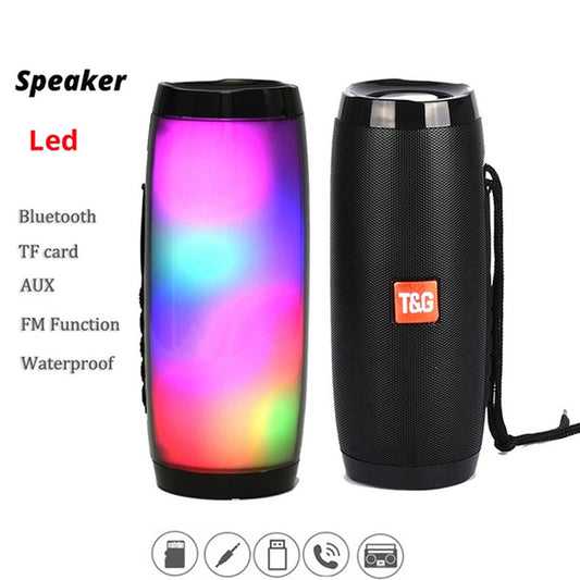 TG157 Colorful Bluetooth Speaker Portable Colorful Light Card Creative LED Light Audio