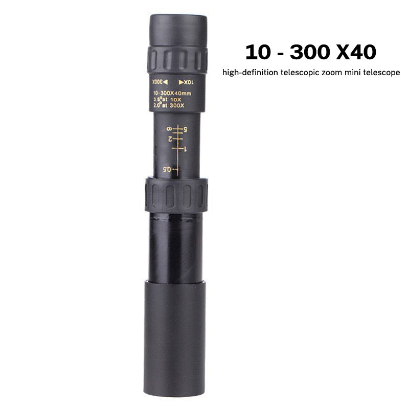 10-30×25 Zoom HD Portable Strong Binoculars Long Range Professional Spyglass Monocular Telescope Low Night Vision for Hunting