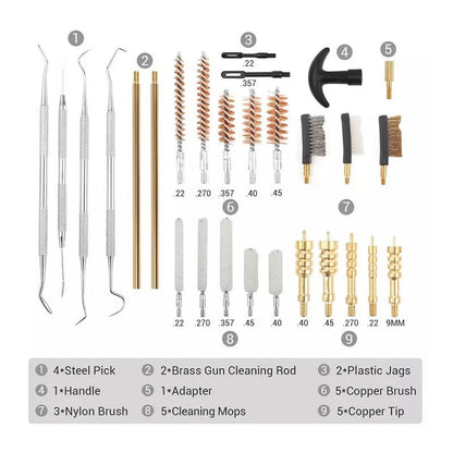 29-Piece Gun Brush Pipe Cleaning Tool Manufacturer Supplies Outdoor Tactical Supplies Gun Brush Set