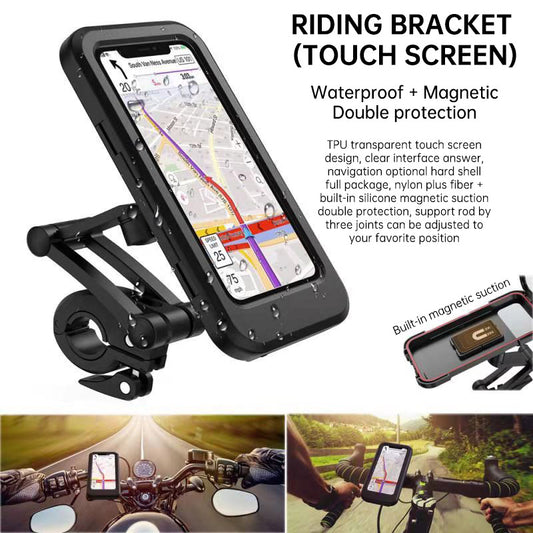 Bicycle Mobile Phone Bracket Waterproof Electric Vehicle Motorcycle Mobile Phone Bracket Mountain Bike Waterproof