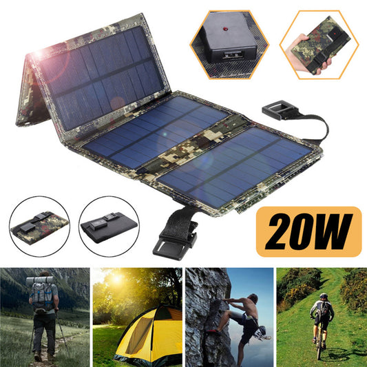 20W Solar Foldable 8W 5V Usb Outdoor Mobile Phone Portable Solar Charger Charging Board