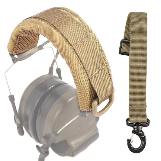 Outdoor Tactical Headphone Cover MOLLE Headwear Extended Edition Battle Earphone Cover Comfortable and Breathable