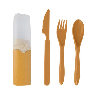 Wheat Straw Plastic Knife, Fork, Spoon Tableware Set, Minimalist Portable Tableware For Outdoor Student Cafeteria