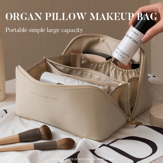 New Organ Pillow Bag Large Capacity Portable Travel Wash Bag Cosmetics Storage Portable Makeup Bag
